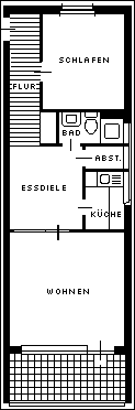 Grundriss der Ferienwohnung